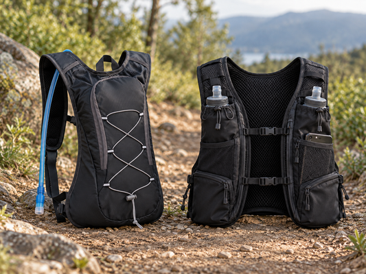 Comparaison entre un sac d’hydratation compact et un gilet de trail