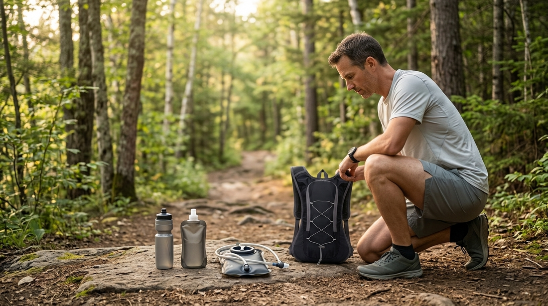 Gourde, flasque ou poche à eau : que choisir pour courir ?