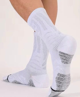 Chaussettes trail respirantes blanches